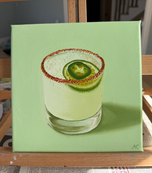 Spicy Margarita - Original Oil Painting